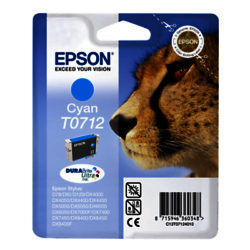 Epson Cheetah T071 Colour Inkjet Printer Cartridge Cyan